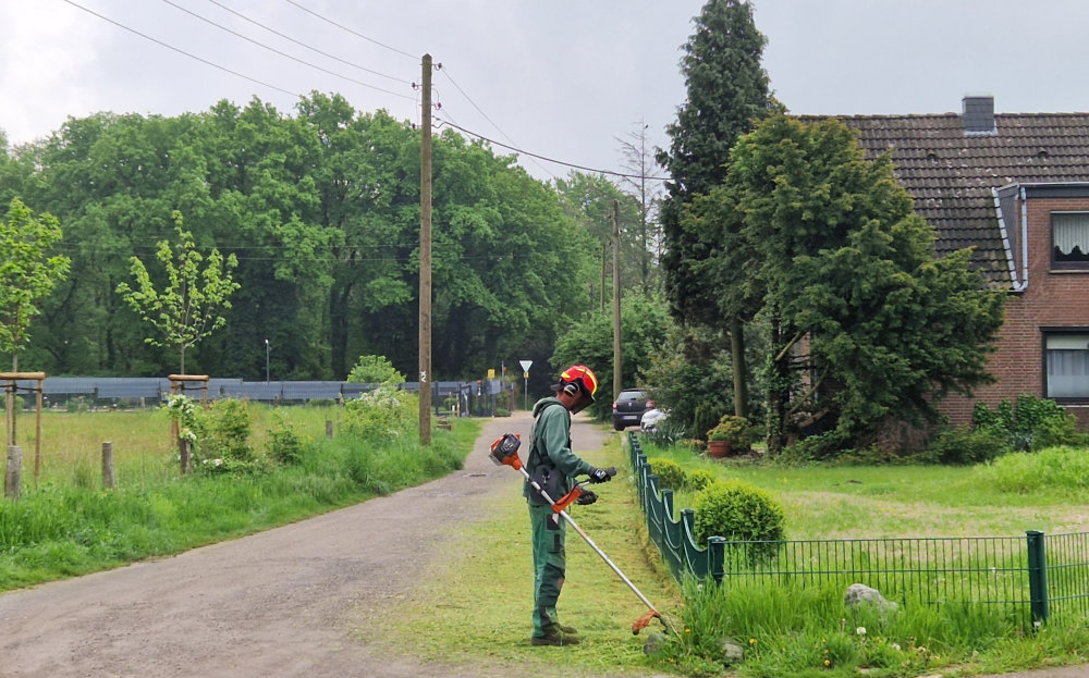 Arbeiten in der Grünanlage