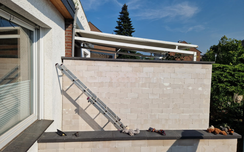 Sichtschutz am Haus
